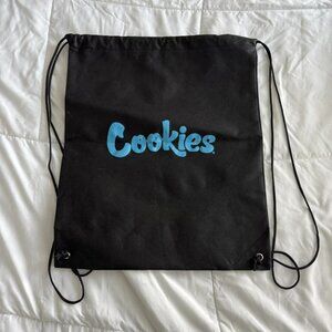 Black and blue Cookies drawstring bag | skater stoner backpack